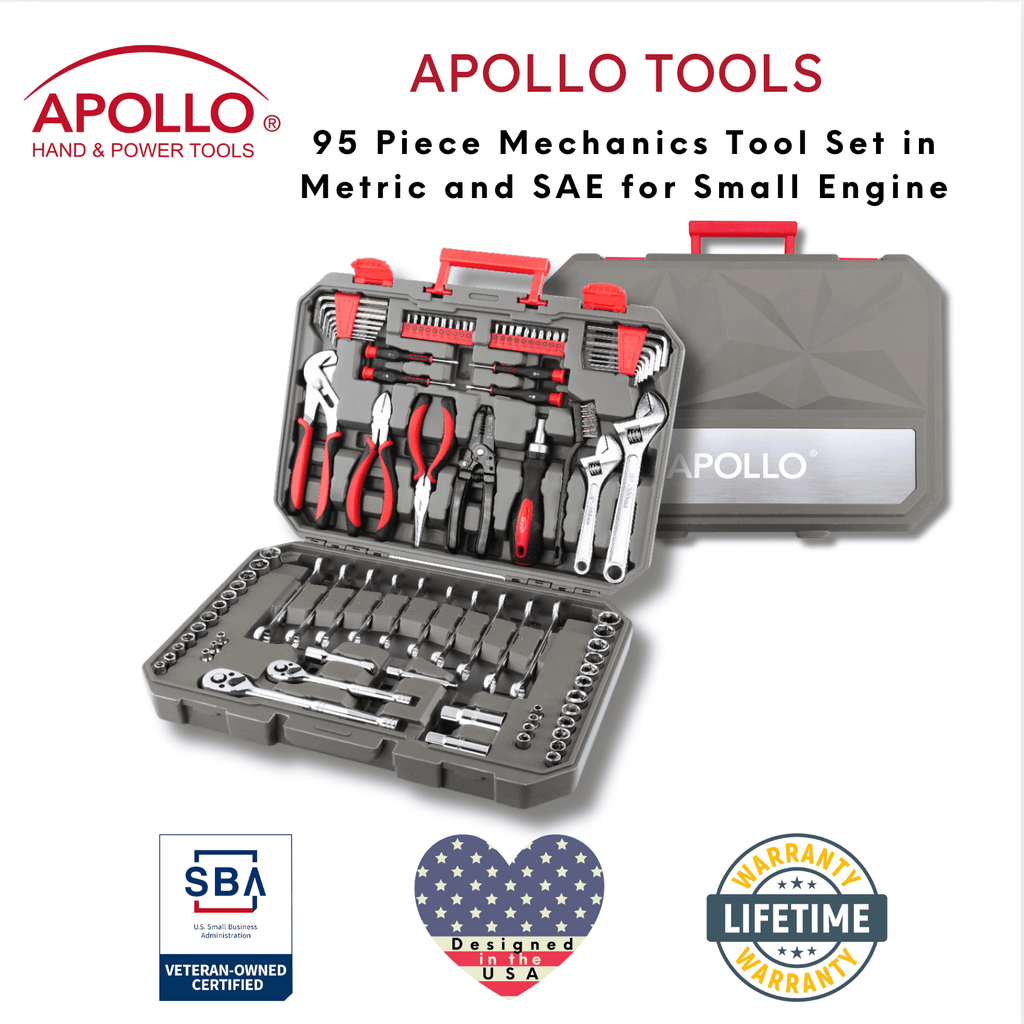 Apollo Tools 95-Piece Metric & SAE Mechanics Tool Set — DT1242